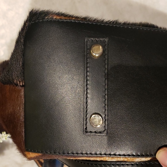 CAVALCANTI BAG MADE IN ITALY BROWN AND BLACK with dust bag - Picture 5 of 12